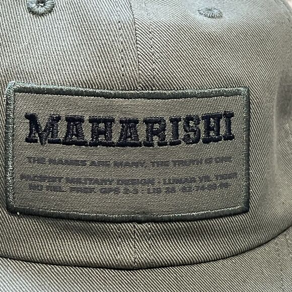 Maharishi Hat Cap Mens One Size Army Green MILTYPE 6-Panel Strapback Made in USA - Picture 2 of 8